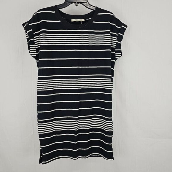 Ellison NWT Black White Striped T Shirt Dress Womens Size Small - Picture 1 of 6